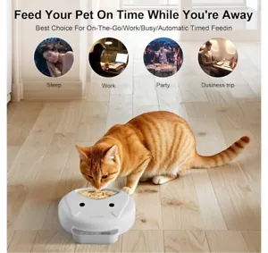 Automatic Cat Feeder Wet&Dry Food-Cordless Pet Food Dispenser-Pet Fresh Food ... - Picture 1 of 3