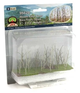 JTT (N-Scale) 95628 - Woods Edge Trees - BARE 2" - 2-1/2" Tall (20 Pack) NIB - Picture 1 of 3
