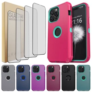 Funda de vidrio templado resistente a prueba de golpes para teléfono iPhone 14 Pro Max Plus - Imagen 1 de 56