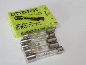 LITTELFUSE 333003 3A 125VAC Slow Blow Fuse w/ Rejection Ears - LOT OF 5 FUSES - Picture 1 of 1