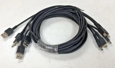 5 pack USB 2.0 3FT Black Cable Type A to Mini B Male to Male 5 PIN / PS3 - Image 1 of 3