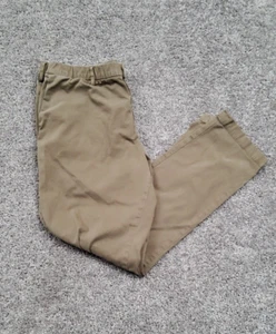Bear Bottom Chino Pants Mens XL Brown Casual Stretch Elastic Waist 30" Inseam - Picture 1 of 11