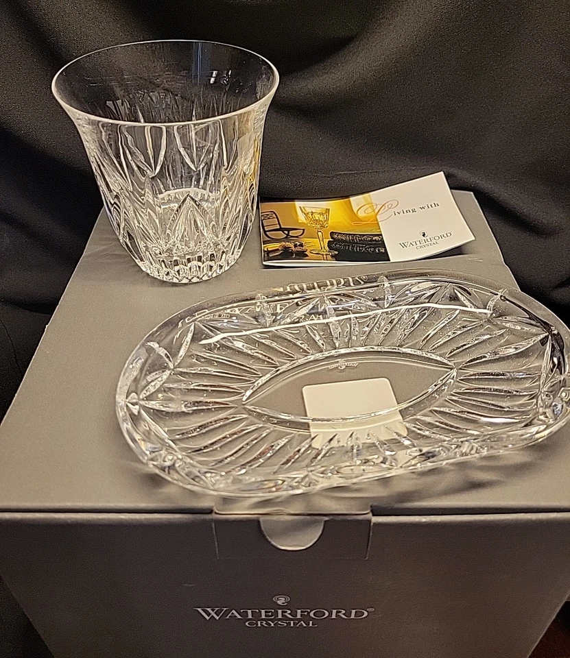 Waterford Crystal Soap Dish & Tumbler - W104624