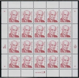 1998 Henry R. Luce 32c Sc 2935 full mint sheet of 20 plate number B1 - Picture 1 of 1