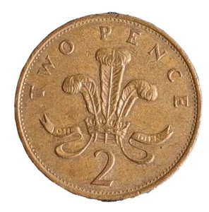 England, Britan 2p, Elizabeth I, 1988 KM # 936 - Picture 1 of 4