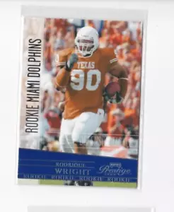 RODRIQUE WRIGHT 2006 PLAYOFF PRESTIGE FOOTBALL ROOKIE CARD-SHIPS FREE - Picture 1 of 22