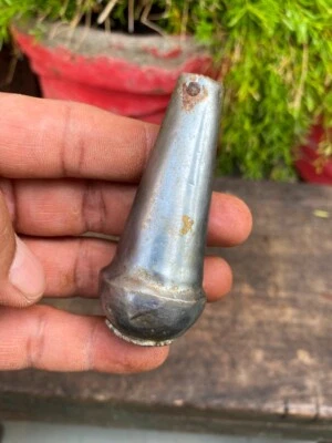 Empuñadura de mango de daga con marca de águila plateada de latón antiguo raro antiguo de 1800 Foto 1 de 4