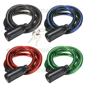 Bicycle Cable Lock Bike Lock Heavy Duty 10mm x 36" Anti Theft Device w/ 2 key(s) - Picture 1 of 1
