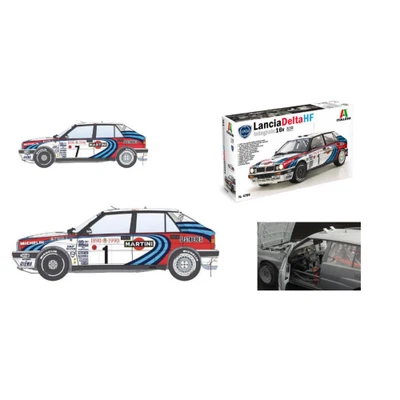 LANCIA DELTA HF 16V N.1/N.7 MONTE CARLO 1990 KIT 1:12 Italeri Kit Auto Modellino - Immagine 1 di 4