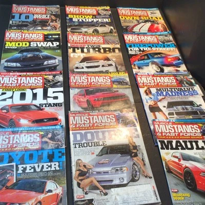2014 Muscle Mustangs & Fast Fords Magazine Full Year 12 Issues Jan-Dec Complete - Image 1 of 4