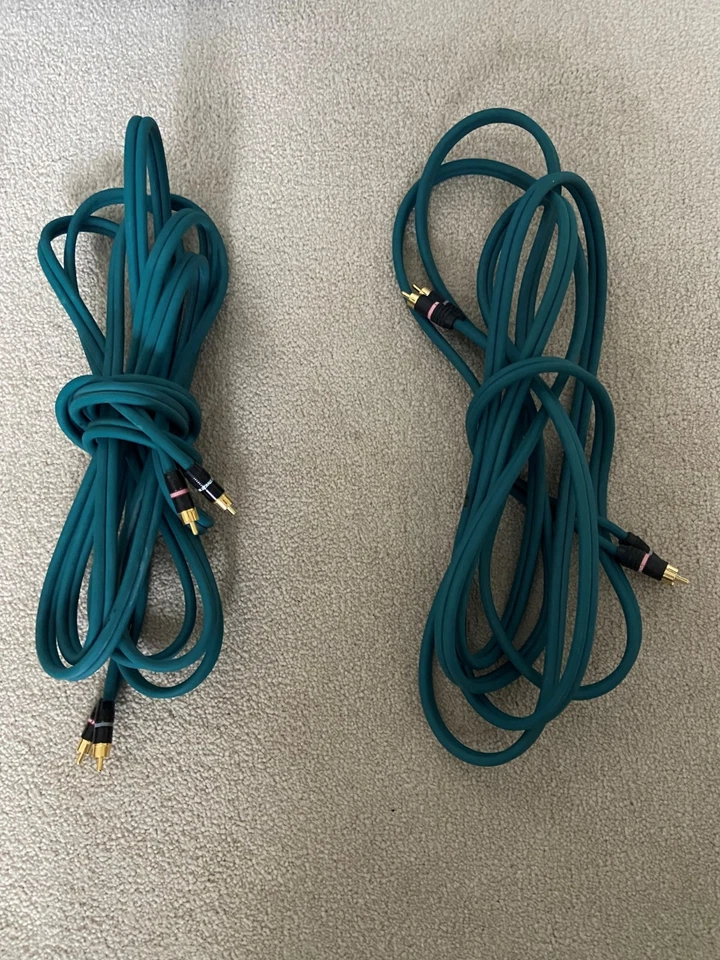 (3) Pair  Straight Wire Harmony Interconnect 4 meters, 3 meters, and 1 meter - Image 1 of 2