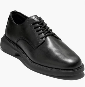 Men's DERBY Cole Haan Grand Shadow Plain Toe - BLACK - Picture 1 of 6