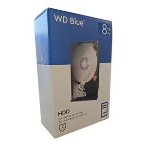 WD Blue 8TB Desktop Hard Disk Drive - 5640 RPM SATA 6Gb/s 256MB Cache 3.5 Inch - Afbeelding 1 van 2