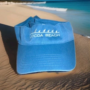 COCOA BEACH FLORIDA UNISEX ADULTS VISOR HAT IN GOOD CONDITION - Picture 1 of 4
