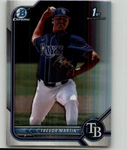 2022 Bowman Draft Trevor Martin Chrome Refractor #BDC-184 Tampa Bay Rays - Picture 1 of 2