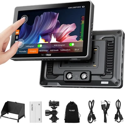 Viltrox DC-L2 7 inch Camera Field Monitor IPS Touch Screen 4K HDMI & SDI in/Out - Image 1 of 4
