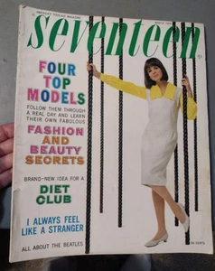 VTG SEVENTEEN Magazine March 1964 Teen Girls Beauty Fashion Beatles - Picture 1 of 10