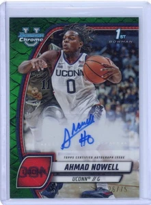 Ahmad Nowell 2024-25 Bowman U Chrome Green Reptilian Refractor Auto /75 #2 1st - Bild 1 von 2