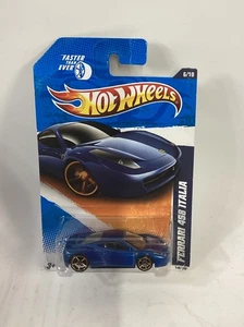 2011 Hot Wheels Ferrari 458 Italia Blue #146 - NOS - Afbeelding 1 van 9