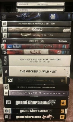 16 x PC Games Videospiele Konvolut FSK 18 - FALLOUT THE WITCHER GTA ANNO 1800 - Bild 1 von 4