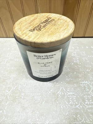 Better Homes & Gardens Blue Fern and Citrus Scented 2-Wick Ombre Jar Candle 12oz - Image 1 of 4