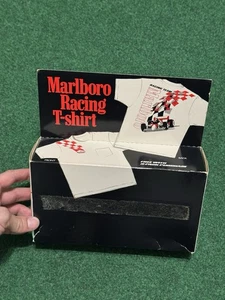 Vintage 90s Marlboro Racing Team T-shirt, Cigarettes XL, all over print, New - Picture 1 of 5