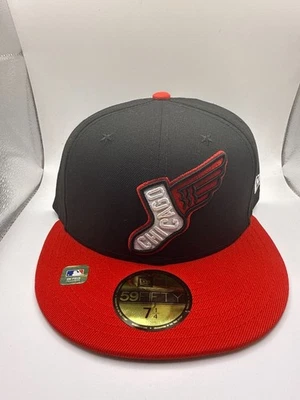 New Era 59Fifty Chicago White Sox City Connect Black & Red Fitted Hat 7 1/4 - Image 1 of 4