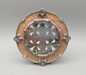 Jay Strongwater Mini Picture Frame Enamel with Swarovski Crystals 3.25" No glass - Picture 1 of 5