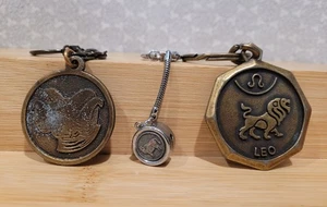 Juego de Llaveros De Colección Signo del Zodiaco Chino Horóscopo Aires Ram Tauro Toro Leo León - Imagen 1 de 10
