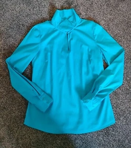 Monton Women Ladies Long Sleeve Blouse Shirt Blue Size 36 - Picture 1 of 10