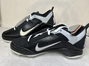 New Nike Men's 12.5 Air Show Elite Black Baseball Cleats 414986-011 Change Color - Picture 1 of 22