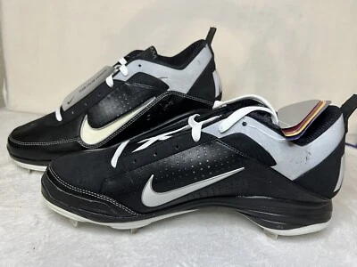 New Nike Men's 12.5 Air Show Elite Black Baseball Cleats 414986-011 Change Color - Image 1 of 4