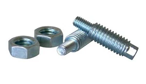XS Power 587 Zinc Plated Hardened Steel Stud Adaptor M6 to 3/8 inch Thread - Picture 1 of 2