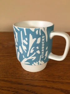 Starbucks Stapelbar Blau Blumen Kaffeebecher - 12 Flüssigunzen - Bild 1 von 2