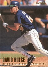 1996 Fleer Milwaukee Brewers Baseball Card #146 David Hulse