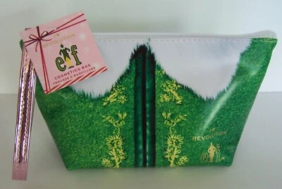 Estuche de cosméticos Revolution ELF bolsa de maquillaje verde/blanco ~ nuevo con etiquetas Foto 1 de 4
