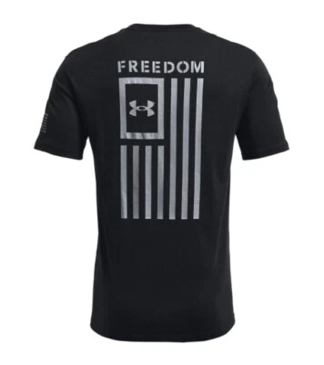 Under Armour 1370810 UA Men's NEW Freedom Flag Cotton Loose Fit Graphic T-Shirt - Image 1 of 2