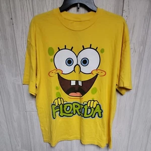 VINTAGE Y2K Spongebob Squarepants Florida Short Sleeve T Shirt Men’s Size XL - Picture 1 of 9