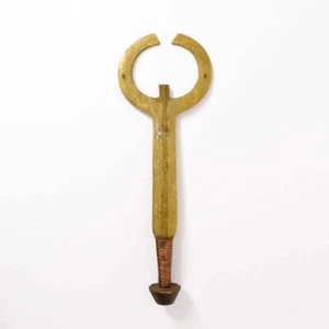 Cuchillo Ceremonial Antiguo Centroafricano Bronce Congo - Imagen 1 de 8