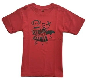 PAUL FRANK BOYS SHIRT - MUSIC BAND SZ 5 RED - TOP TEE GRAPHIC KIDS - Picture 1 of 1