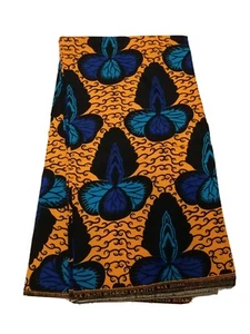 Africa Wax Print Fabric Ankara Per yard For Craft And Dressmaking High Target - Picture 1 of 2