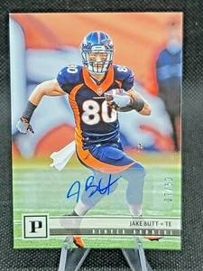 2018 Panini JAKE BUTT Denver Broncos Auto 07/50 Parallel #96 - Picture 1 of 2