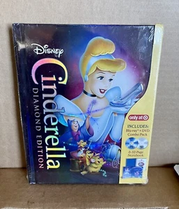 Cinderella (Blu-ray/DVD 2012, 2-Disc Set Diamond Edition) 32 page Storybook-New! - Picture 1 of 2
