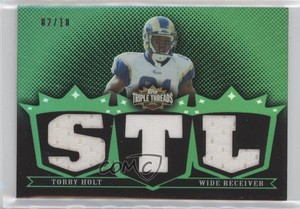 2007 Topps Triple Threads Relics Emerald /18 Torry Holt #TTR124