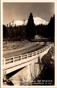 Mount Shasta Weed, CA California On Highway 99 RPPC Real Photo Postcard UNP VTG - Picture 1 of 2