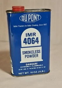 EMPTY Collectible Advertising DUPONT IMR-4064 Smokeless Powder Can EMPTY - Picture 1 of 6