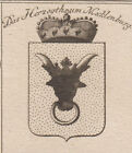 Mecklenburg-Vorpommern Wappen Original Kupferstich Reilly 1791
