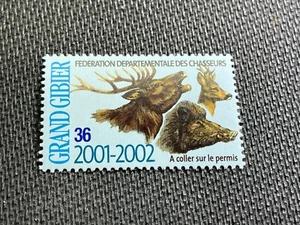 2001 France Hunting Permit Conservation Stamp MNH - Picture 1 of 2