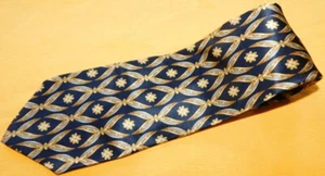 BULLOCK & JONES MADE IN ITALY BLACK/GOLD/YELLOW MEDALLION TIE - NECK TIES. - Picture 1 of 3
