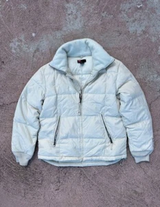 Diesel Vintage Down Bomber Jacket White Y2K Size Large - Picture 1 of 10